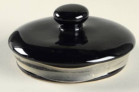 Nova Black (Newer, Grayish White Center) Lid for Large Canister