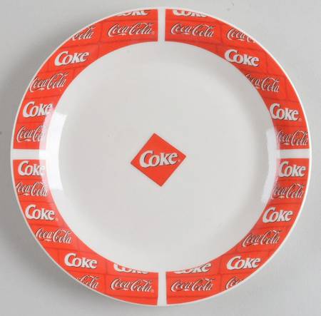 Coca Cola Salad Plate