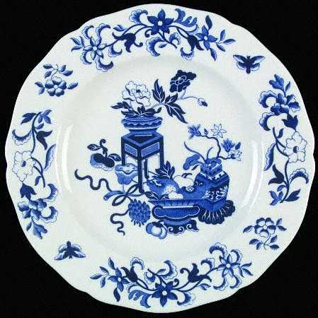 Blue Bowpot All Blue (Bone) by Spode