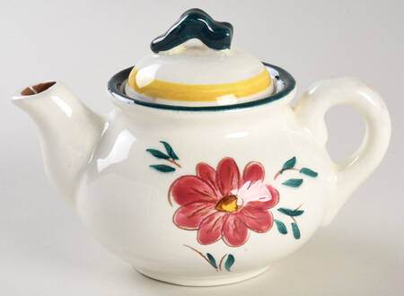 Flora (Terra Rose) Individual Teapot & Lid