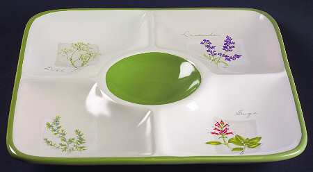 Herb Garden 1 Piece Chip & Dip