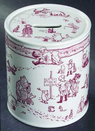 Classic Pooh Discovery (Pink) Round Money Box