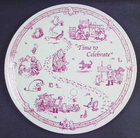 Classic Pooh Discovery (Pink) Large Child's Plate