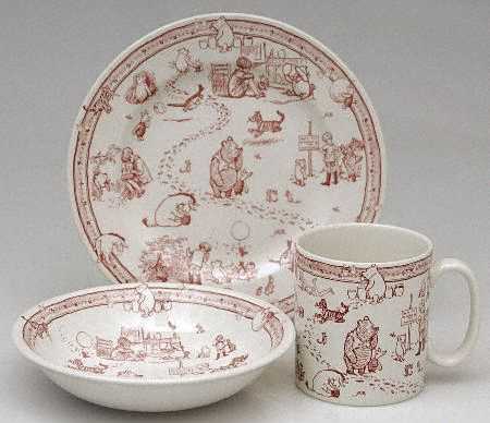 Classic Pooh Discovery (Pink) (3 Piece) Child's Set
