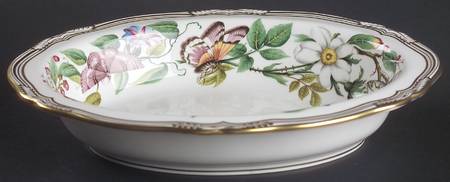 Butterfly Garden 9" Oval Vegetable Bowl