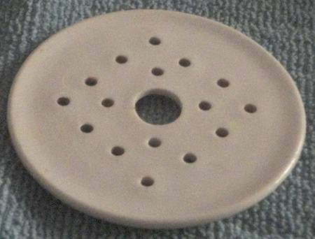 Rose Festoon Blue Strainer for Round Butter