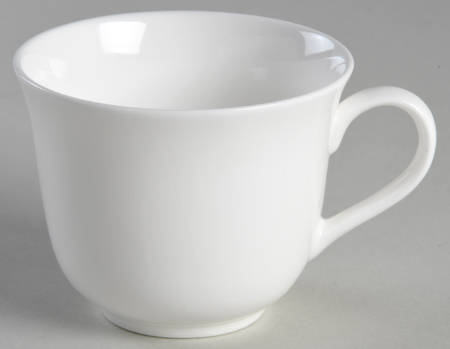 Signature White Flat Cup