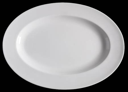 Signature White 14" Oval Serving Platter