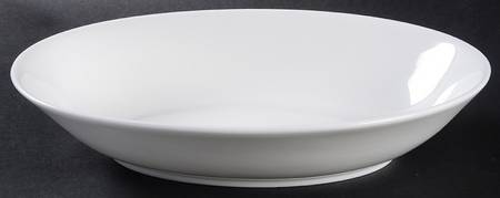 Signature White 10" Oval Vegetable Bowl