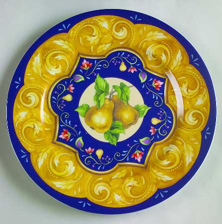 Sonata (Blue & Orange) Dinner Plate