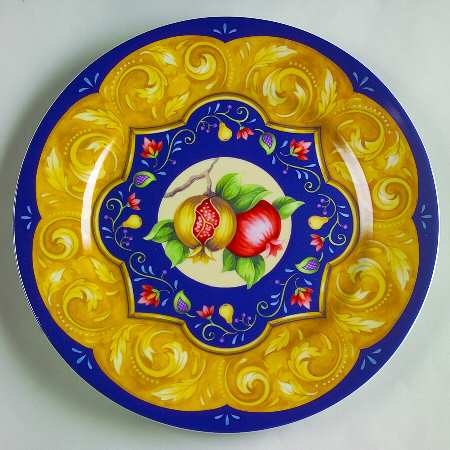 Sonata (Blue & Orange) Dinner Plate