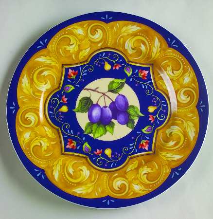 Sonata (Blue & Orange) Dinner Plate