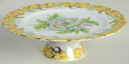 English Garden 10" Diameter Pedestal Cake Stand