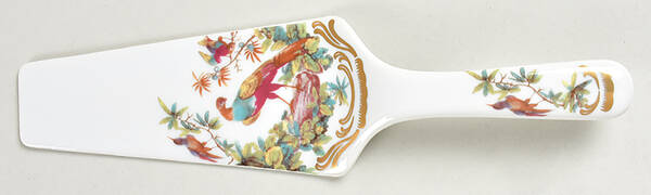 Exotic Birds Solid Ceramic Pie/Cake Server