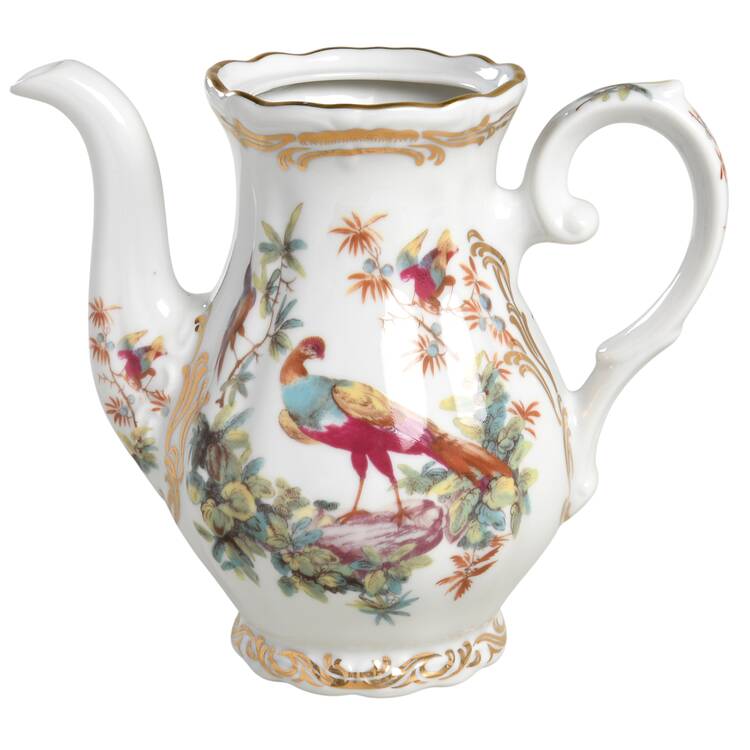 Exotic Birds Coffee Pot No Lid