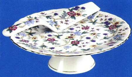 Wild Flowers Footed Cake Plate & Server (Boxed)