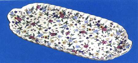 Wild Flowers 14" Rectangular Tray