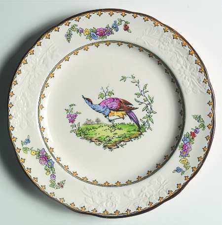 Vienna (Bird Center, Yellow, Scallop) Salad Plate
