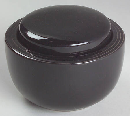 Ebony Sugar Bowl & Lid