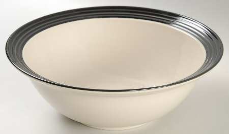 Ebony Rim Soup Bowl