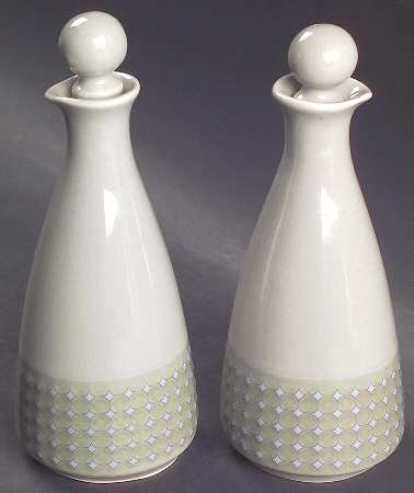 Pearl Gray Oil/Vinegar Cruet - Set of 2
