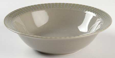 Pearl Gray Rim Cereal Bowl