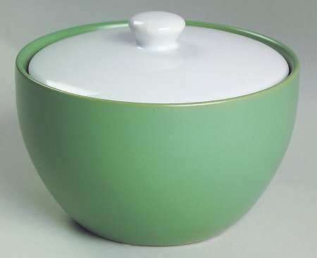 Newport Green Sugar Bowl & Lid