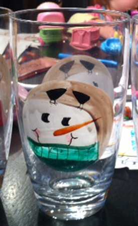 Snowmen Portraits (Decal) Glassware Highball