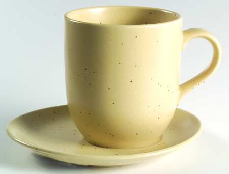 Domani Beige Mug/Cup & Saucer Set