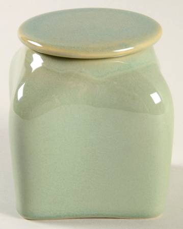 Mystic Cove Green Sugar Bowl & Lid