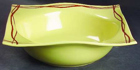 Mystic Cove Yellow 10" Round Vegetable Bowl