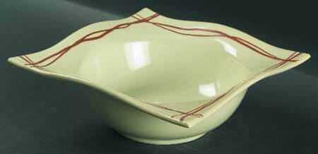 Mystic Cove Yellow Rim Soup Bowl