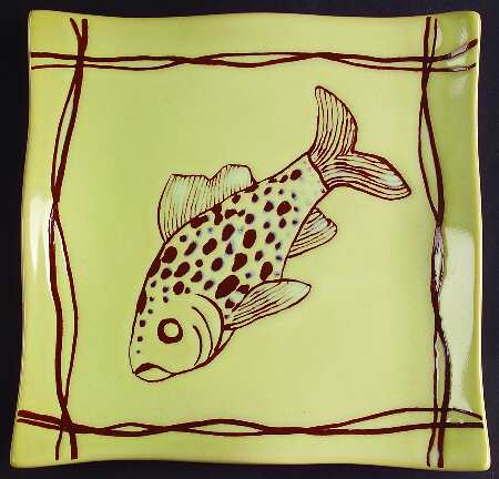 Mystic Cove Yellow Accent Salad Plate