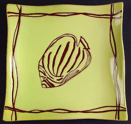 Mystic Cove Yellow Accent Salad Plate