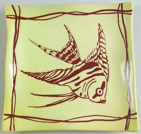 Mystic Cove Yellow Accent Salad Plate