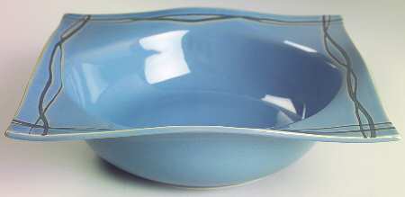 Mystic Cove Blue 10" Round Vegetable Bowl