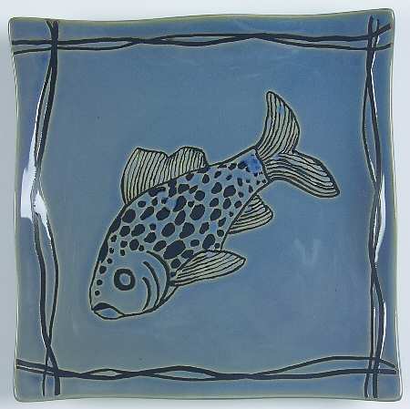 Mystic Cove Blue Salad Plate