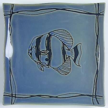 Mystic Cove Blue Salad Plate