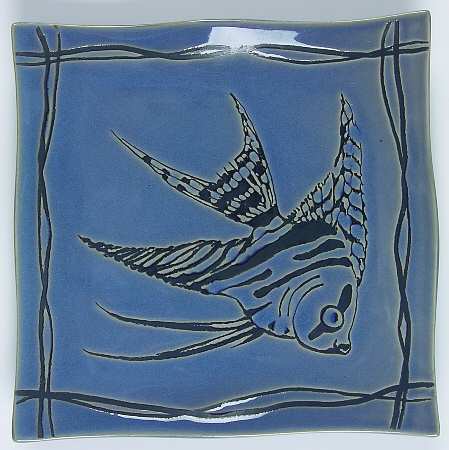 Mystic Cove Blue Salad Plate