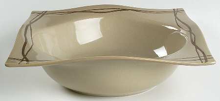 Mystic Cove Beige 10" Round Vegetable Bowl