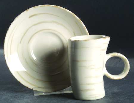 Samba Gray Espresso Cup and Saucer Set