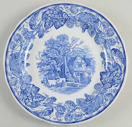 Rural Scenes Blue by Spode
