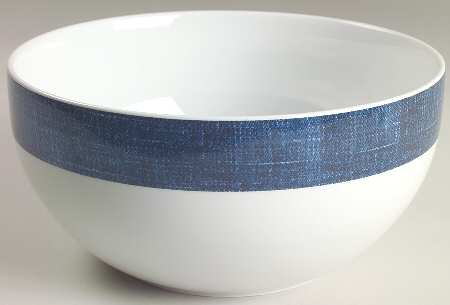 Blue Denim 9" Round Vegetable Bowl