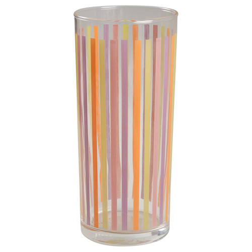 Festive Stripes 16 Oz Glassware Tumbler