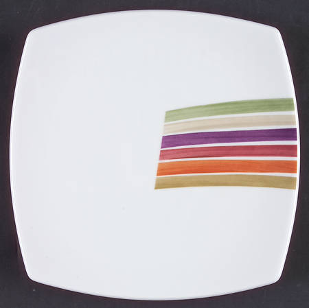 Festive Stripes Salad Plate