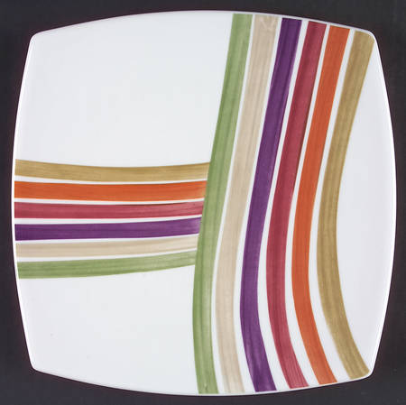 Festive Stripes 11" Chop Plate (Round Platter)
