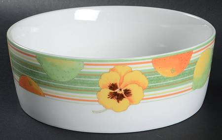 Pansy Lane 8" Round Vegetable Bowl