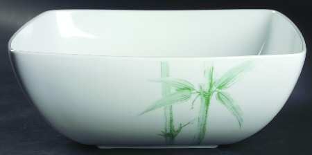 Green Bamboo 10" Round Vegetable Bowl