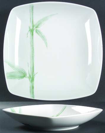Green Bamboo Coupe Soup Bowl