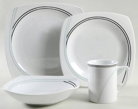 Ringside Black 4 Piece Place Setting